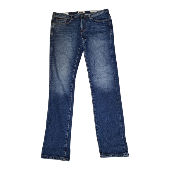 Selected Homme Men's Dark Blue Skinny Pete 3004 Jeans - Size 34 - Picture 2 of 9